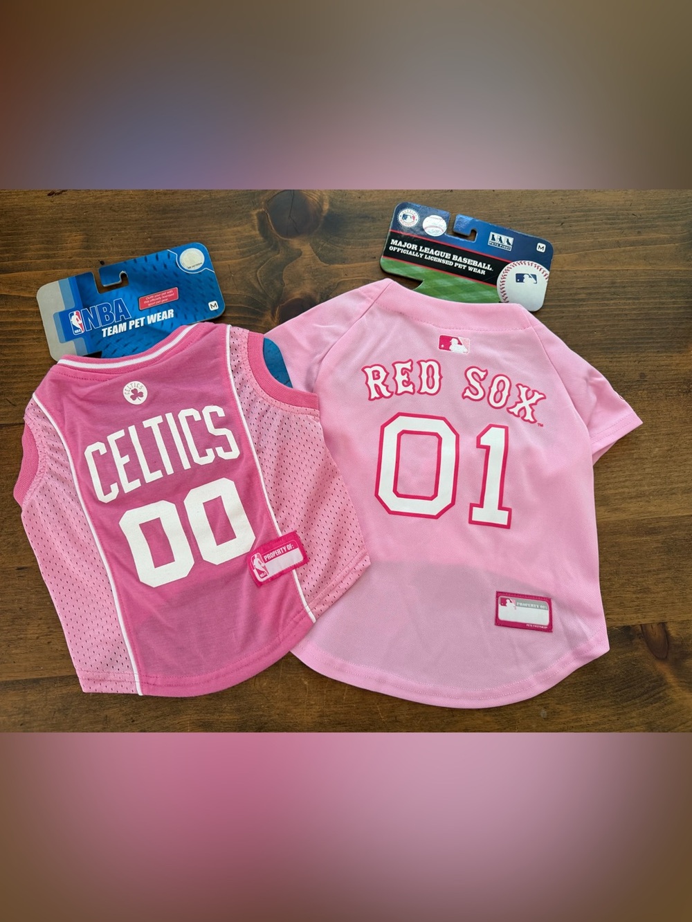 Boston sports Celtics and Red Sox doggy jerseys